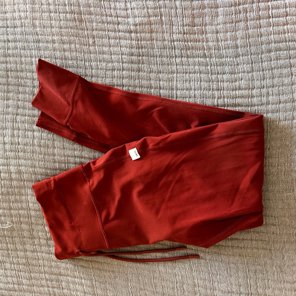 Vuori Orange/Red Leggings with jogger bottom